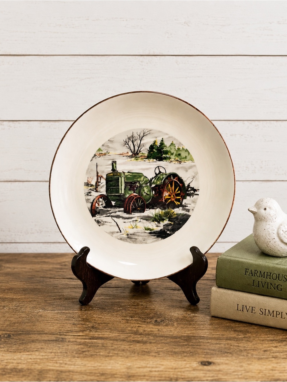 John Deere “Snowbound” Collector Plate 1984 Raymond L. Crowe Limited Edition